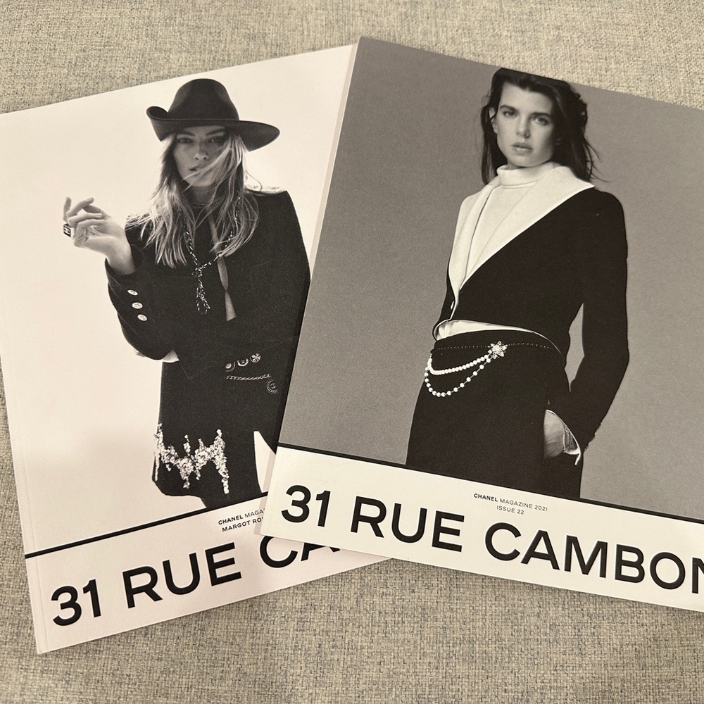 CHANEL Black & White 31 Rue Cambon Magazine Pair